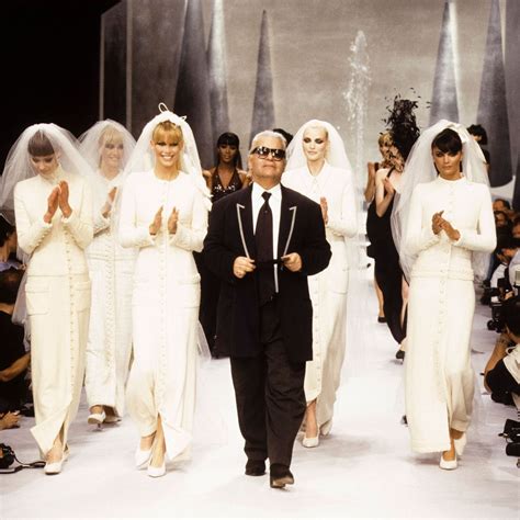 Over on the Chanel Runway, Karl Lagerfeld Shows His Support 